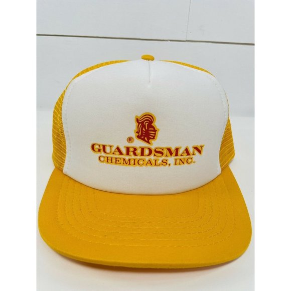 Vintage Trucker Hat Cap Guardsman Chemical Snapback Mesh Hat - Picture 2 of 12